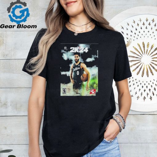 Jayson Tatum Receive The Cover Athlete Of NBA 2K24 T shirt