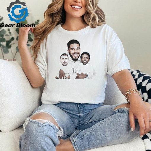 Jayson Tatum With Adopted Sons Kyrie Irving And Luka Doncic Shirt