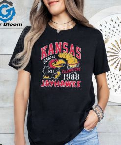 Kansas Jayhawks Basketball Go Go Go 1988 Champions Shirts