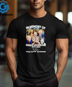 Mash In Memory Of Donald Sutherland 1935 2024 signature thank you for the memories shirt