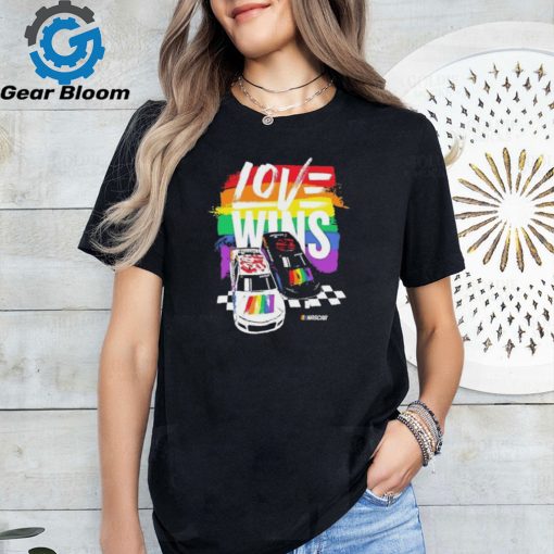 NASCAR Checkered Flag Sports Love Wins Pride Shirt