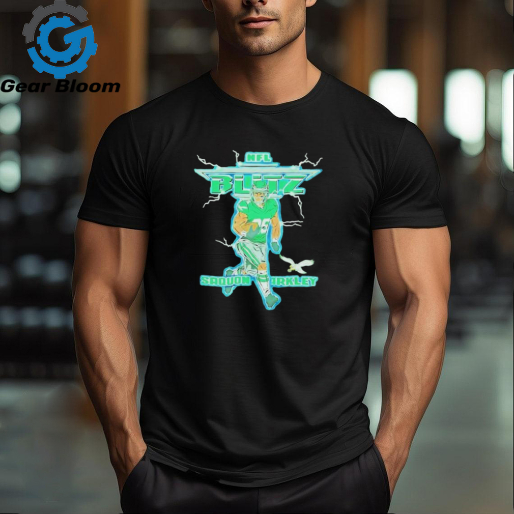 NFL Blitz Saquon Barkley Philadelphia Eagles Football Shirts NFL Blitz Saquon Barkley Philadelphia Eagles Football Shirts