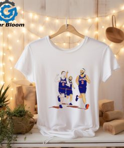 New York Knicks Donte DiVincenzo Jalen Brunson Josh Hart New York Villanova shirt