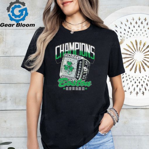 Official Boston Celtics 2024 World Champions Ring Shirt