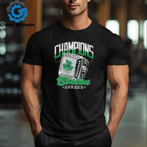 Official Boston Celtics 2024 World Champions Ring Shirt