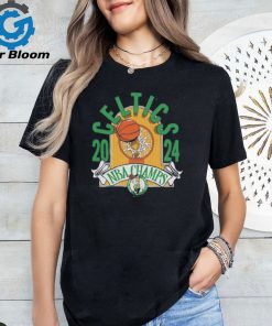 Official Boston Celtics Unisex 2024 NBA Finals Champions Hardwood Banner T shirt