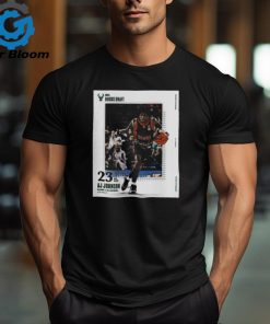 Official Congrat To AJ Johnson Has Been Picked No 23 By Milwaukee Bucks At 2024 NBA Draft poster t shirt