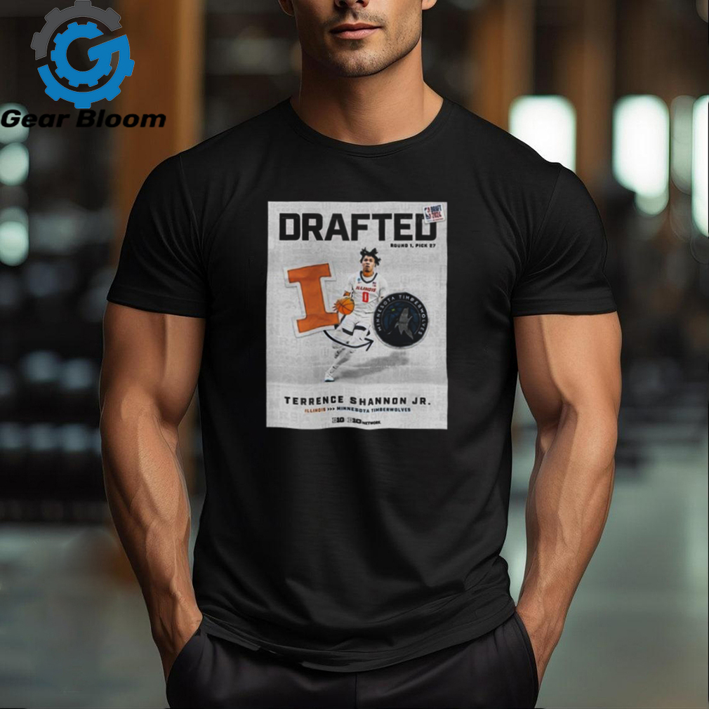 Official Congrats To Terrence Shannon JR Has Been Picked 27 At Round 1 By Minnesota Timberwolves At 2024 NBA Draft poster t shirt