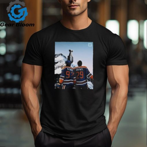 Official Edmonton Oilers Connor McDavid And Leon Draisaitl 2024 Stanley Cup Final Shirt