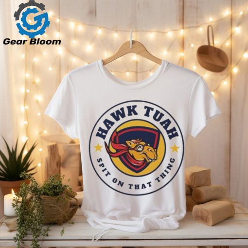 Official Hawk Tuah Llama Spit On That Thing Logo T Shirt