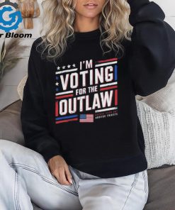 Official I’m Voting For The Outlaw – US Flag T Shirt