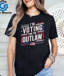 Official I’m Voting For The Outlaw – US Flag T Shirt