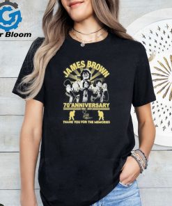 Official James Brown 70th Anniversary 1954 2024 Thank You For The Memories T Shirt