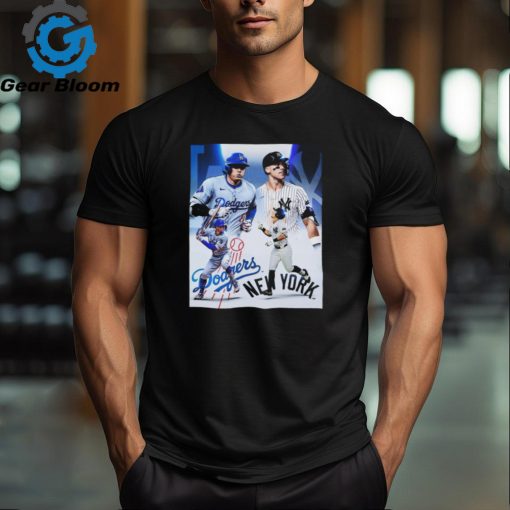 Official Los Angeles Dodgers vs New York Yankees 2024 Game Dueling Shirt