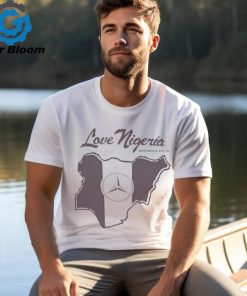 Official Meets With Robert Pattinson Wearing Love Nigeria Mowalola t shirt