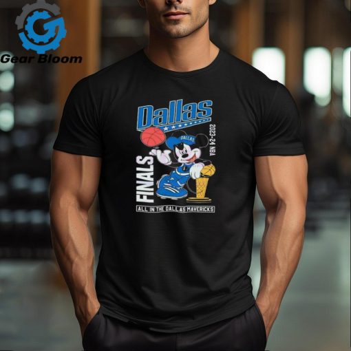 Official Mickey Mouse 2024 NBA Finals All In The Dallas Mavericks Shirt