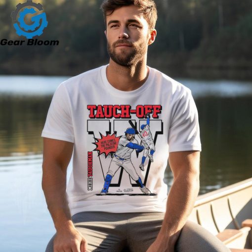 Official Mike Tauchman Chicago Cubs Tauch Off Here Comes The Palatine Pounder t shirt