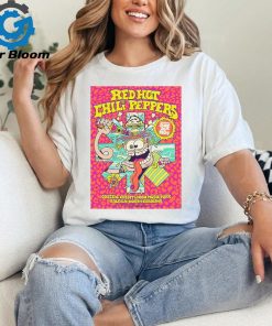 Official Poster Red Hot Chili Peppers June 26 2024 Walnut Creek Amphitheatre Raleigh NC t shirt