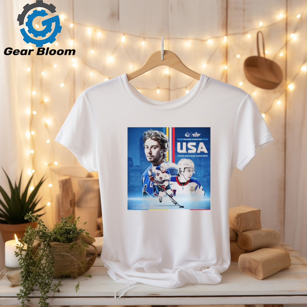 Official Quinn Hughes named to Team USA for the 4 Nations Face Off Shirt