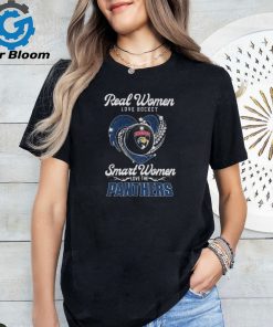 Official Real Women Love Hockey Smart Women Love The Florida Panthers Diamond Heart 2024 Shirt