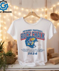 Official Rock Chalk Kansas Jayhawks Kingdom Football Schedule Shirt