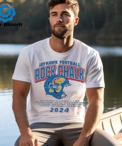 Official Rock Chalk Kansas Jayhawks Kingdom Football Schedule Shirt