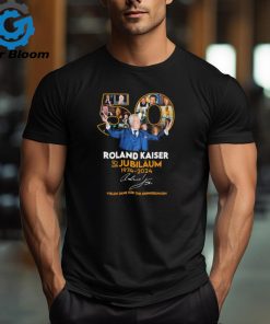 Official Roland Kaiser 50 Jahre Jubiläum 1974 2024 Vielen Dank Für Die Erinnerrungen Shirt