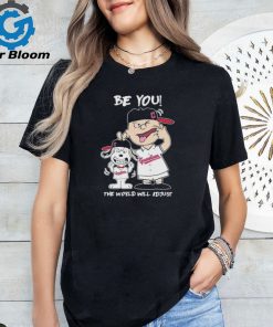 Official Snoopy And Charlie Brown Cleveland Guardians Be You The World Will Adjust Shirt