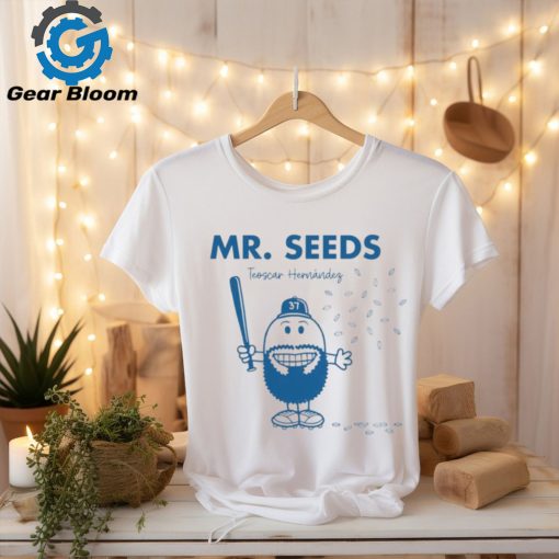 Official Teoscar Hernández Mr Seeds Los Angeles Dodgers number 37 funny t shirt