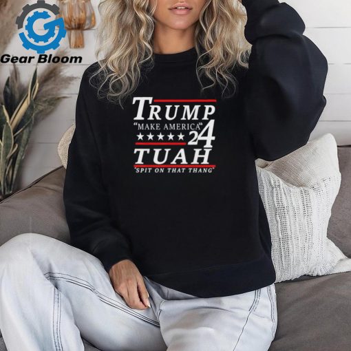 Official Trump Make America 2024 Hawk Funny Spit On That Thang Shirt