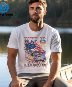 Official WTF Is A Kilometer Patriotic Eagle Shirt