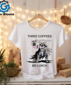 Official Wizard Of Barge Three Coffees No Lunch t shirt