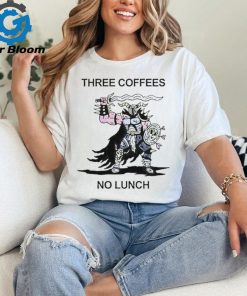 Official Wizard Of Barge Three Coffees No Lunch t shirt