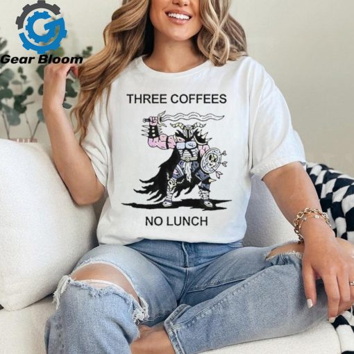 Official Wizard Of Barge Three Coffees No Lunch t shirt