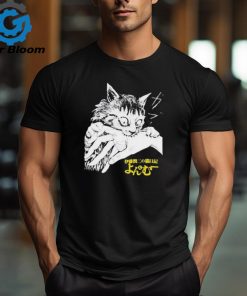 Official Zade Wearing Junji Ito’s Cat Diary Yon & Mu Cat Bite Shirt