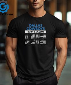 Original Dallas Cowboys Schedule 2024 Season Shirt