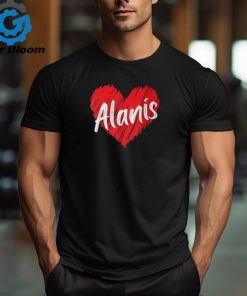 Personalized Name Alanis Heart I Love Alanis T Shirt