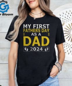 Proud Papa 1St Father’S Day 2024 & Grandpa Est 2024 Women T shirt