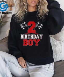 Race Car 2Nd Birthday Boy 2 Toddler Racing Car Driver T Shirt