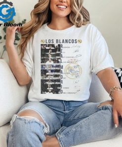 Real Madrid Team Players Los Blancos 2024 Signatures shirt