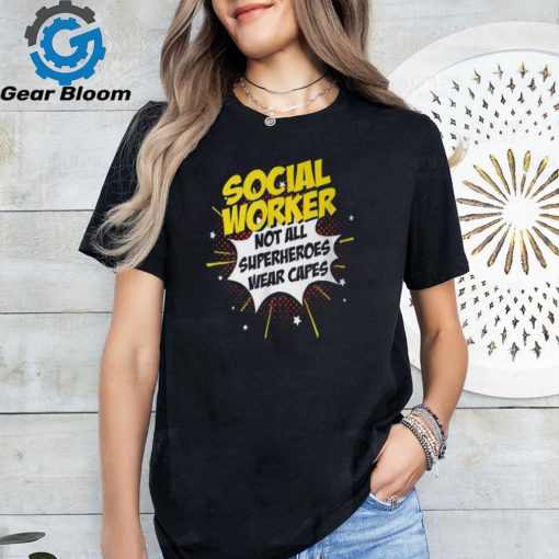 Social Worker Superhero Product Comic Idea T Shirt