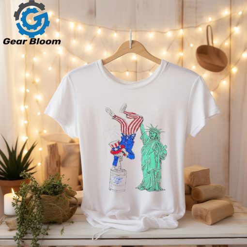 Statue of Liberty keg stand tank almost friday 4th Of July shirt