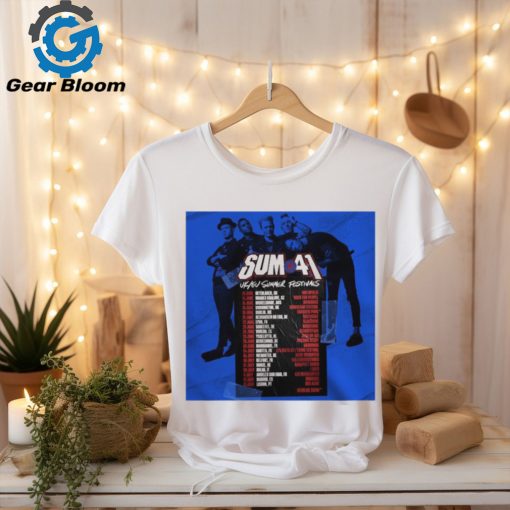 Sum 41 Rock Band UK EU Summer Festivals 2024 T Shirt