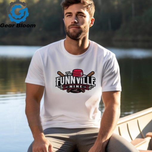 The Funnville Nine podcast of Richmond Flying Squirrels logo shirt