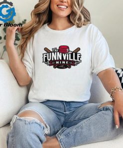 The Funnville Nine podcast of Richmond Flying Squirrels logo shirt