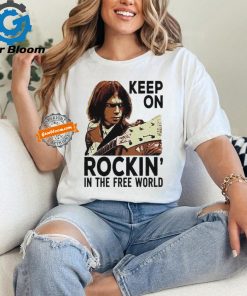 Acdc Neil Young Rock Stars Keep On Rockin’ In The Free World Shirt