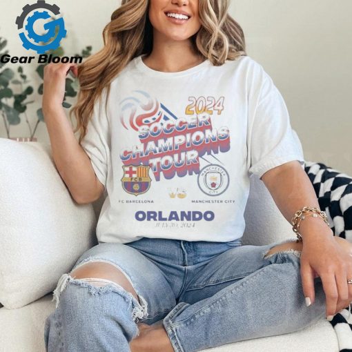 Barcelona X Manchester City Match up Orlando July 30, 2024 T shirt