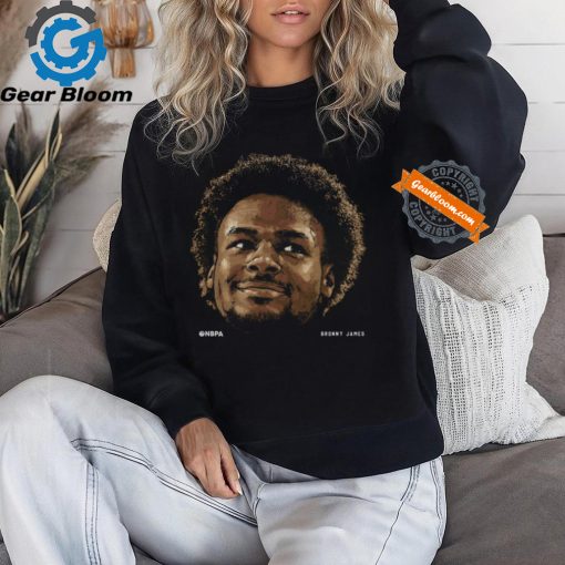 Bronny James Jr. Los Angeles L Portrait Shirt