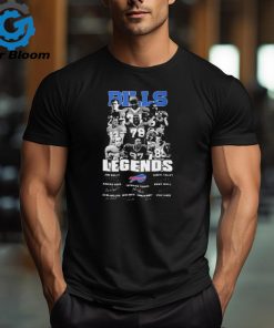 Buffalo Bills Legends Jim Kelly Darryl Talley Thurman Thomas Kent Hull Signatures Shirt