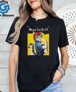 Cat Kamala Harris Meow We Can Do It Rosie The Riveter T shirt